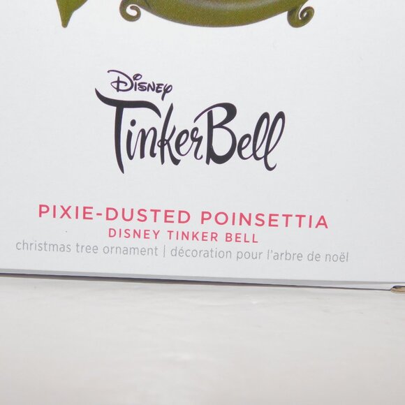 2023 Hallmark Disney Tinkerbell Pixie Dusted Poinsettia Christmas Ornament NEW - Picture 4 of 6